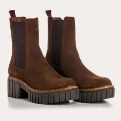 BOOTS BASEA CUIR VELOURS