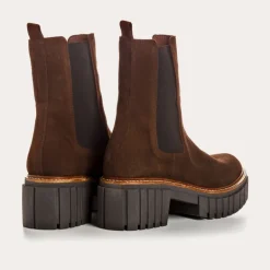 BOOTS BASEA CUIR VELOURS