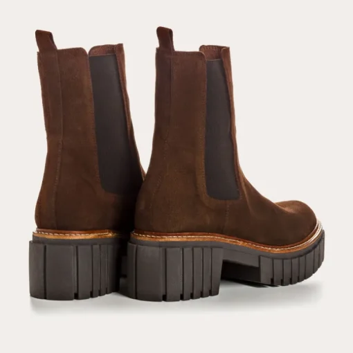 BOOTS BASEA CUIR VELOURS