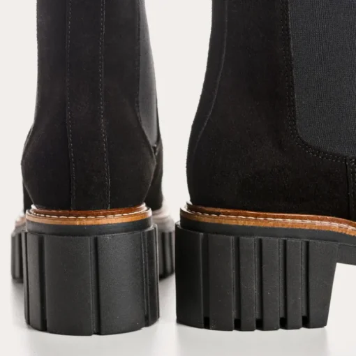 BOOTS BASEA CUIR VELOURS