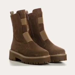 BOOTS DAFNE CUIR VELOURS