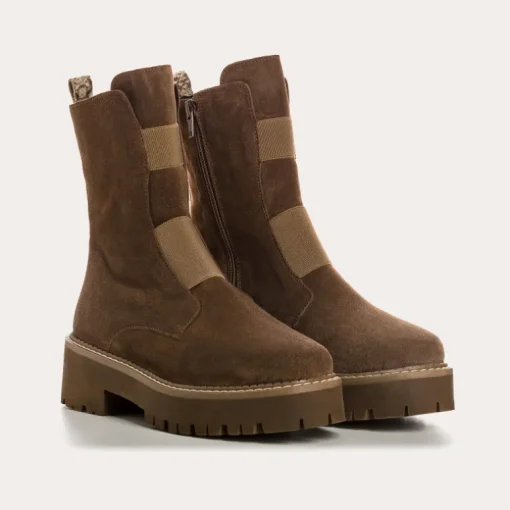 BOOTS DAFNE CUIR VELOURS