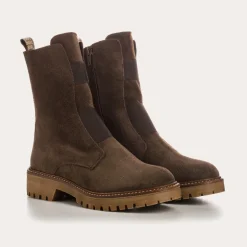 BOOTS DUSKY CUIR VELOURS