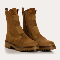 BOOTS DUSKY CUIR VELOURS