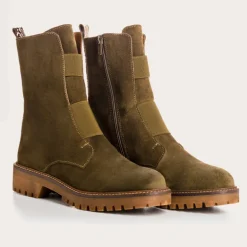 BOOTS DUSKY CUIR VELOURS
