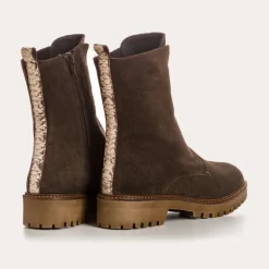 BOOTS DUSKY CUIR VELOURS