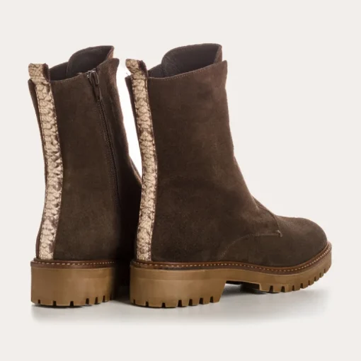 BOOTS DUSKY CUIR VELOURS