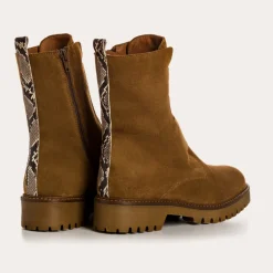 BOOTS DUSKY CUIR VELOURS