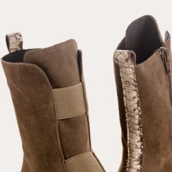 BOOTS DUSKY CUIR VELOURS