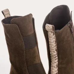BOOTS DUSKY CUIR VELOURS