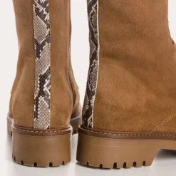 BOOTS DUSKY CUIR VELOURS