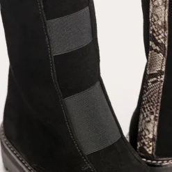 BOOTS DUSKY CUIR VELOURS