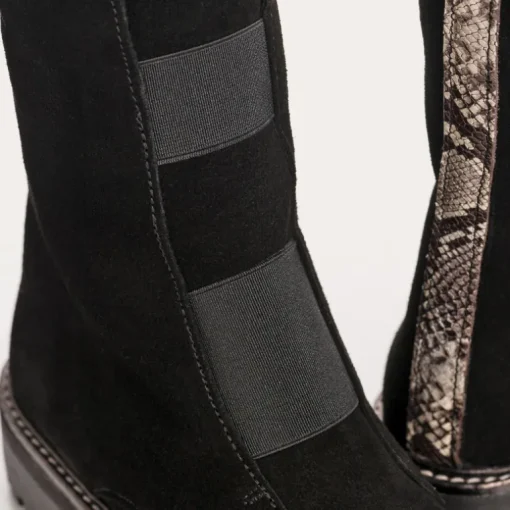 BOOTS DUSKY CUIR VELOURS