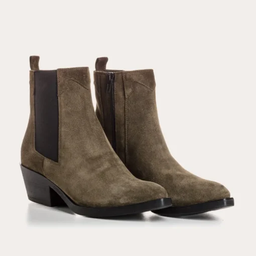 BOOTS ELIOTH CUIR VELOURS