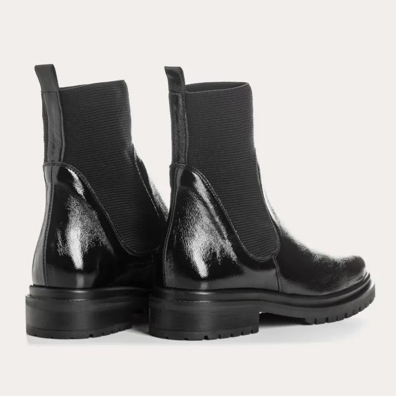 BOOTS EVALINA CUIR VERNIS