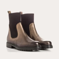 BOOTS EVELYN CUIR METALLISE