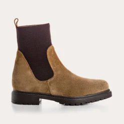 BOOTS EVELYN CUIR VELOURS