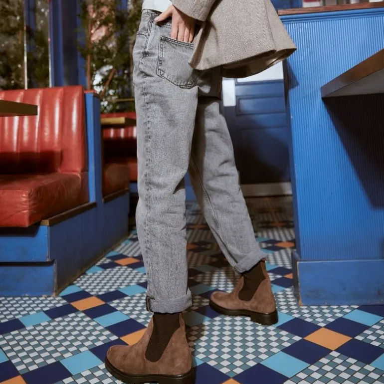 BOOTS EVELYN CUIR VELOURS