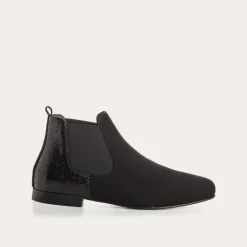 BOOTS LIZETTE CUIR VELOURS/V GRAINE
