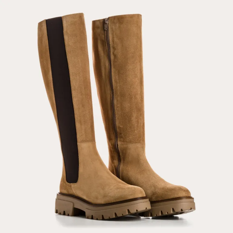 BOTTES DEXTER CUIR VELOURS