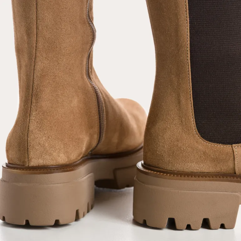 BOTTES DEXTER CUIR VELOURS