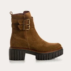 BOTTINES BETTIE CUIR VELOURS