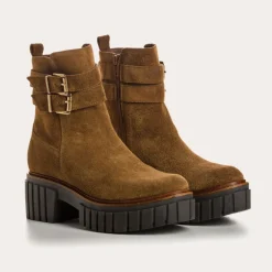 BOTTINES BETTIE CUIR VELOURS
