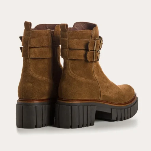 BOTTINES BETTIE CUIR VELOURS