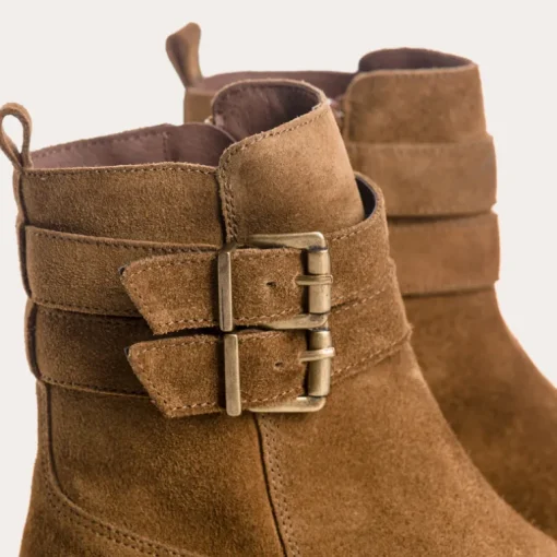BOTTINES BETTIE CUIR VELOURS