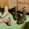 BOTTINES DUNK CUIR VELOURS LEOPARD