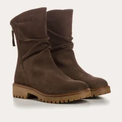 BOTTINES DUNK CUIR VELOURS