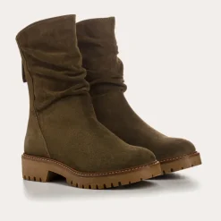 BOTTINES DUNK CUIR VELOURS