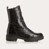 BOTTINES DUSKY VERNIS GRAINE