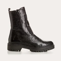 BOTTINES DUSKY VERNIS GRAINE