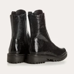 BOTTINES DUSKY VERNIS GRAINE