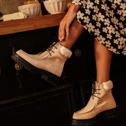 DERBIES FADO CUIR VELOURS