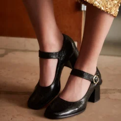 ESCARPINS GAYANE CUIR VERNIS NOIR