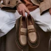 MOCASSINS ABELIA MIX CUIR VELOURS