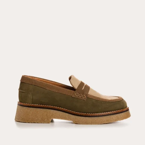 MOCASSINS ABELIA MIX CUIR VELOURS