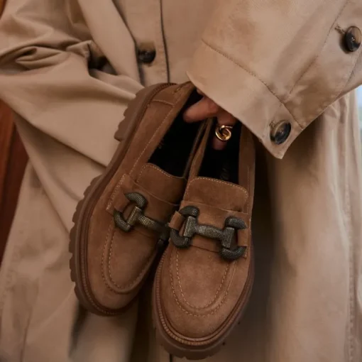 MOCASSINS ABRIL CUIR VELOURS