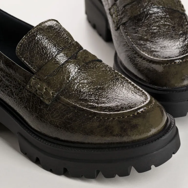 MOCASSINS ALABAMA VERNIS GRAINE
