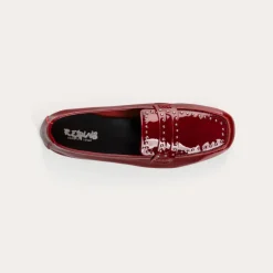 MOCASSINS HELODIE CUIR VERNIS ET CLOUS