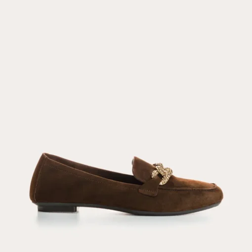 MOCASSINS HOLDING CUIR VELOURS