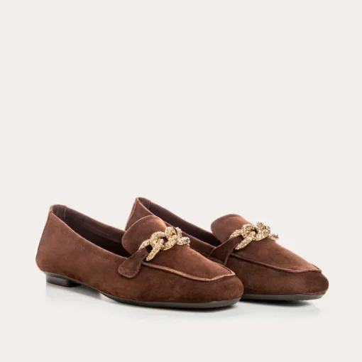 MOCASSINS HOLDING CUIR VELOURS