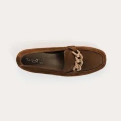 MOCASSINS HOLDING CUIR VELOURS