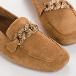 MOCASSINS HOLDING CUIR VELOURS