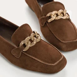 MOCASSINS HOLDING CUIR VELOURS