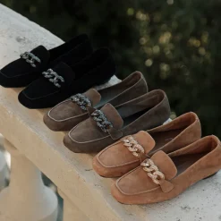 MOCASSINS HOLDING CUIR VELOURS