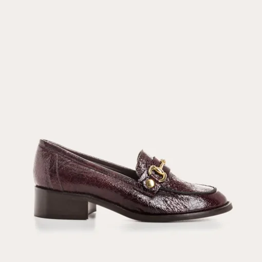 MOCASSINS JANIS VERNIS GRAINE
