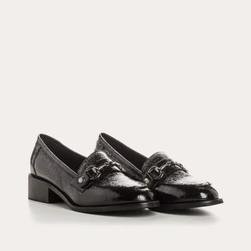MOCASSINS JANIS VERNIS GRAINE